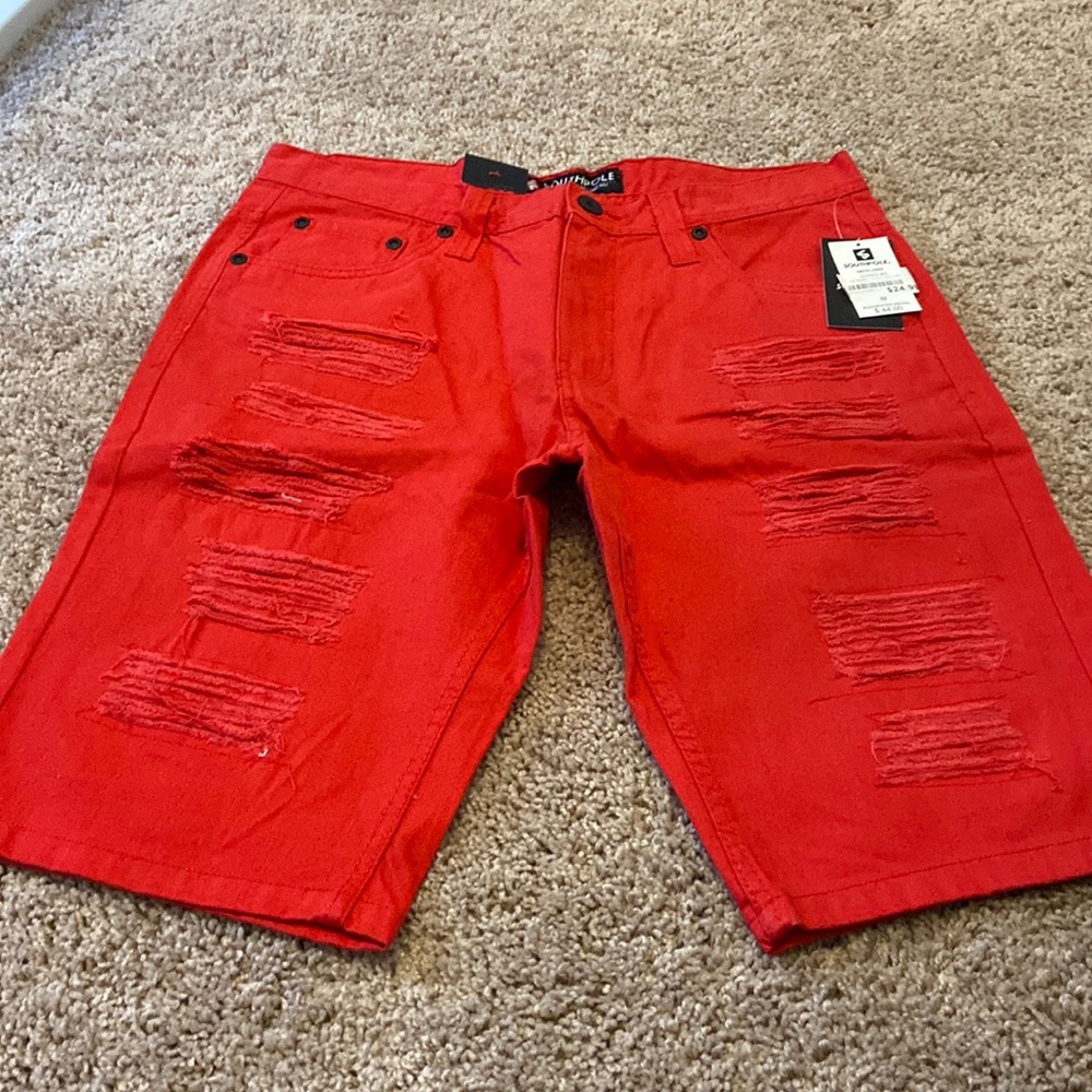 Southpole Red Denim Shirts